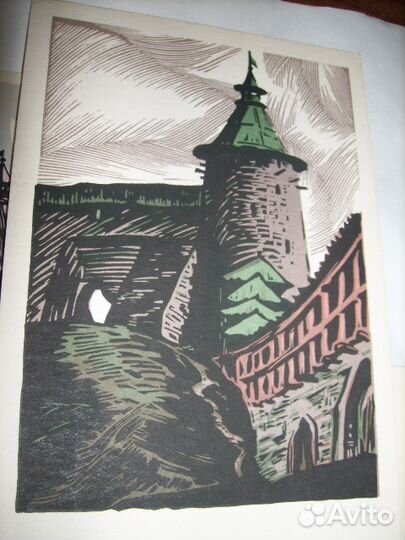 Псков Художник А. Каримов 1969г