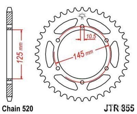 Звезда ведомая JTR855 48ZBK