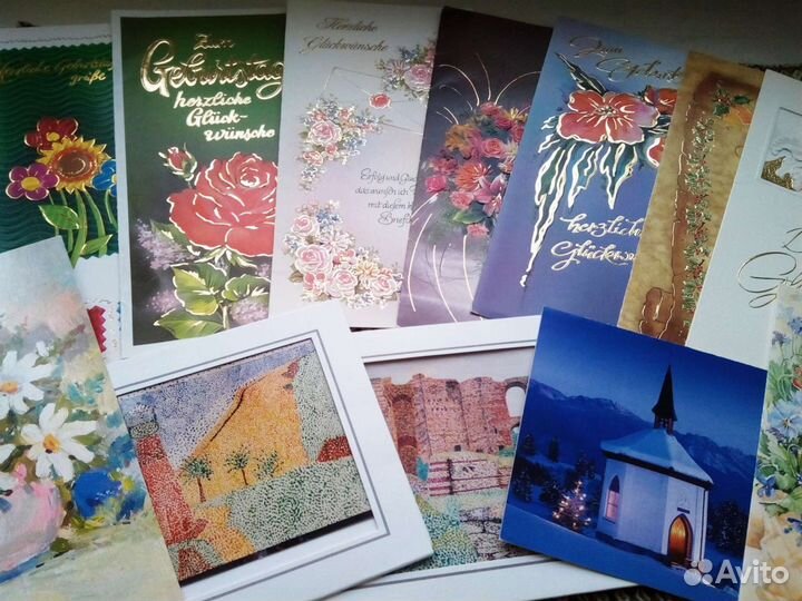 Современные Немецкие Открытки подписанные