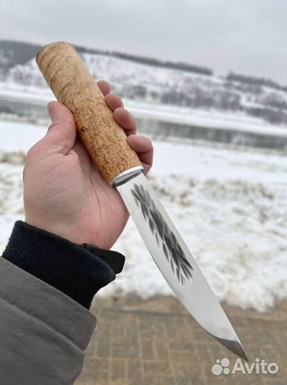 Нож якутский охотничий