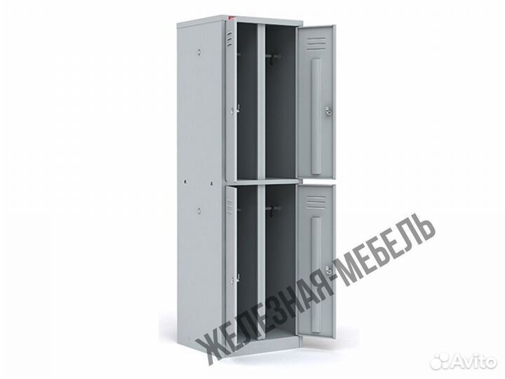 Шкаф для раздевалки шрм-24 двухсекционный