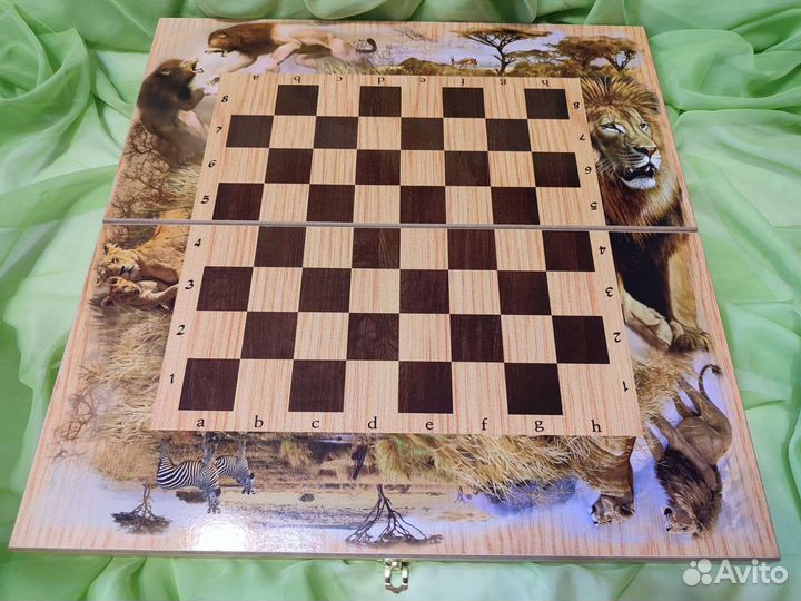 Шахматы нарды шашки 3 в 1