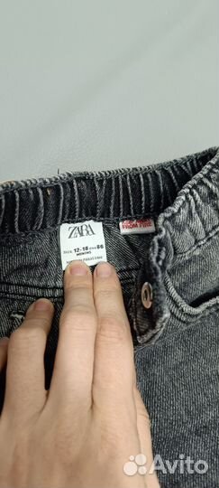 Джинсы zara детские 80-86