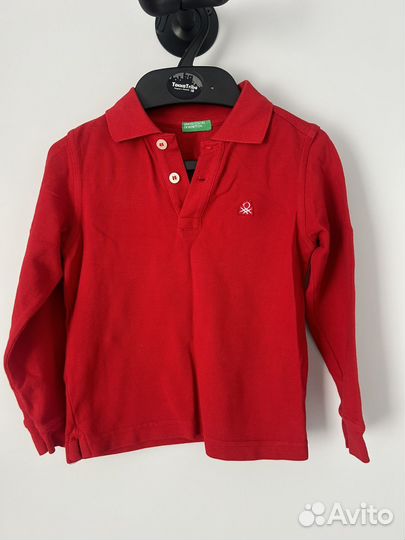 Детское поло с длинным рукавом