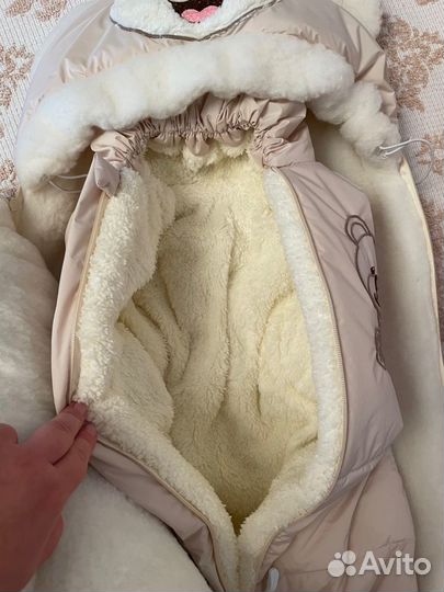 Зимний конверт на выписку