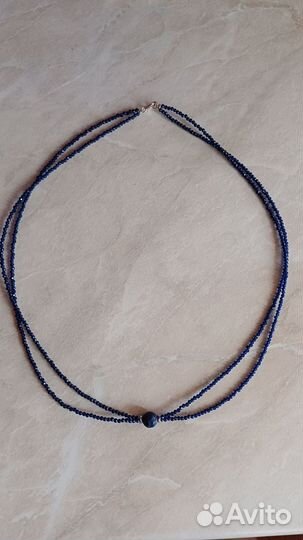 Новое колье из шпинели и лазурита