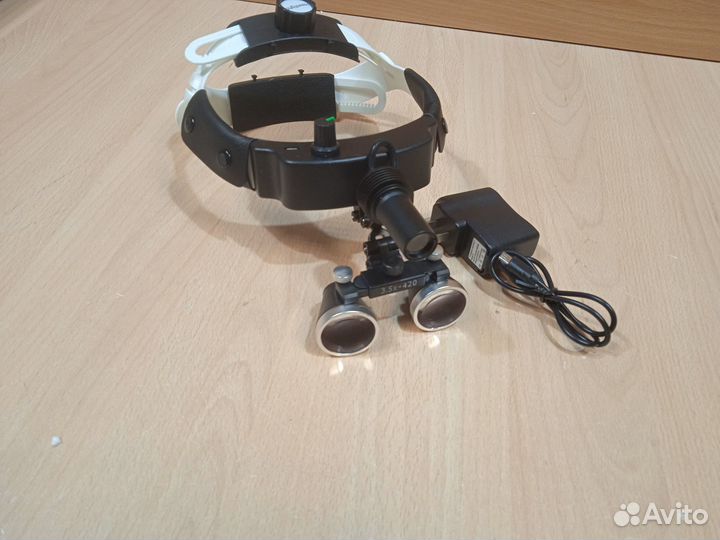 Налобный осветитель с бинокулярами