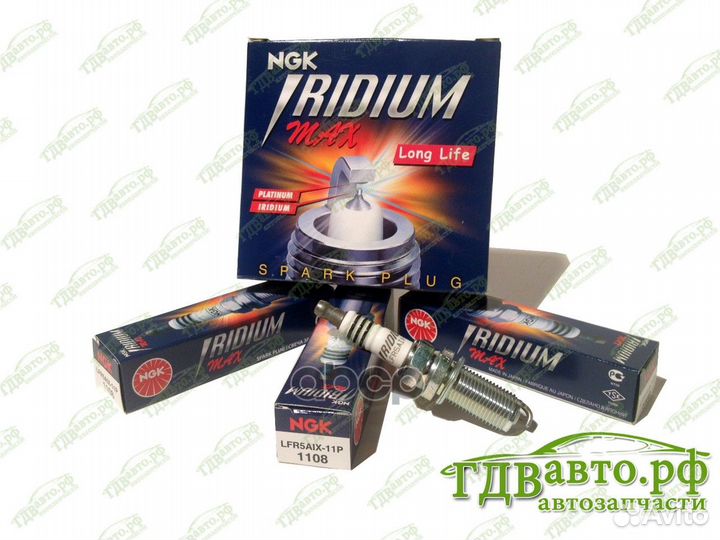 Свеча зажигания 1108 LFR5AIX11P NGK