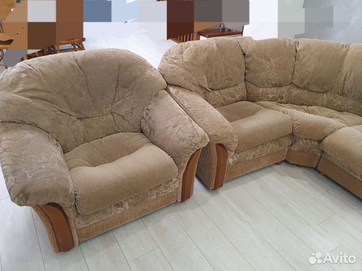 Угловой диван с креслом бу