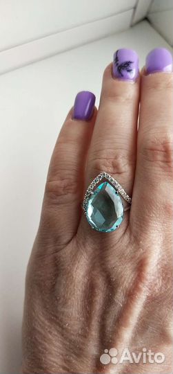 Серебряные серьги с кольцом новые