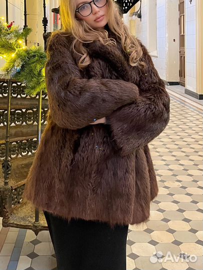Шуба из бобра натуральная