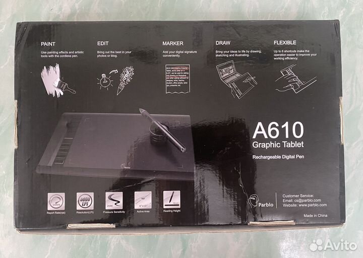 Графический планшет Parblo a610