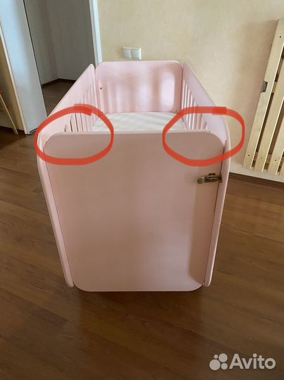 Кроватка детская Baby Chipak Just 2.0 Цвет пудра