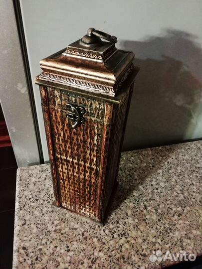 Деревянный коробка футляр для бутылки