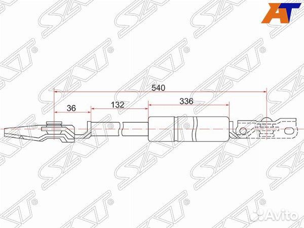 Амортизатор крышки багажника toyota nadia