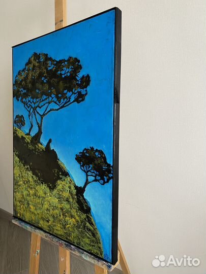 Картина холст масло пейзаж большая интерьерная