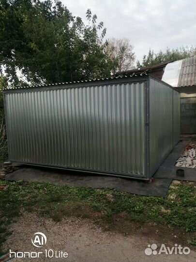 Гараж Пенал из волнового профиля