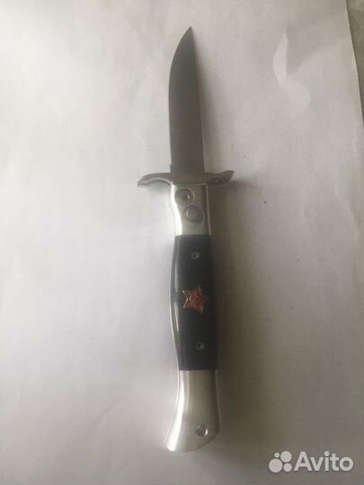 Финка нквд раскладная с кнопки