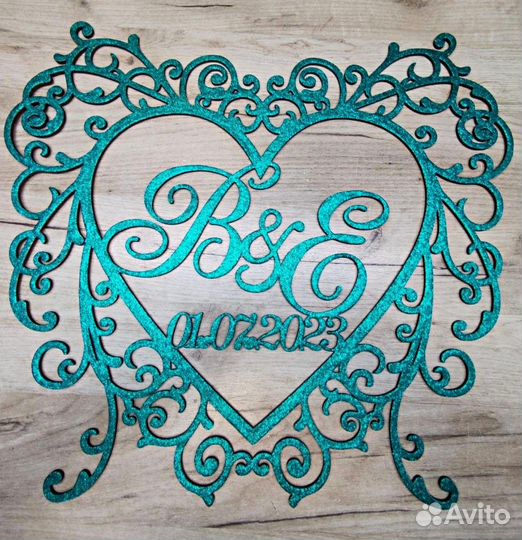 Монограмма на свадьбу (свадебный герб)