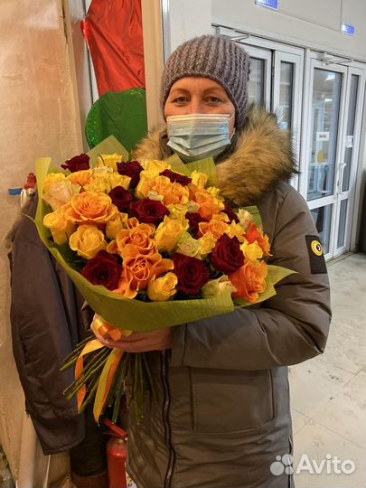 Цветы, Букеты Роз и хризантем, Доставка цветов