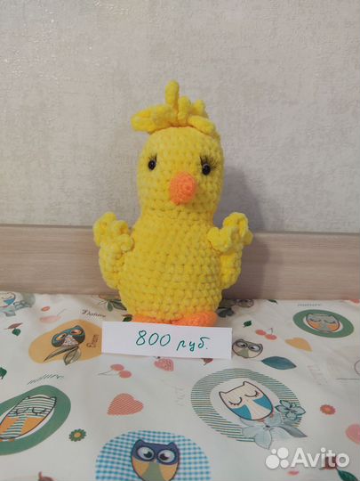 Плюшевые вязаные игрушки