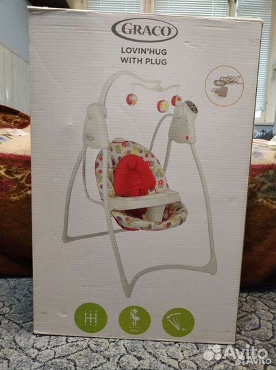 Детские электронные качели graco