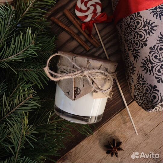 Свечи из соевого воска ручной работы