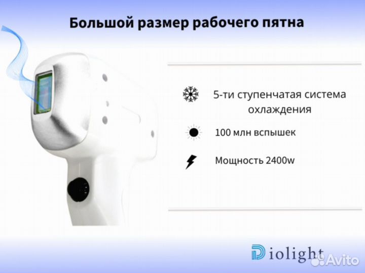 Аппарат для лазерной эпиляции diolight Ultra Max