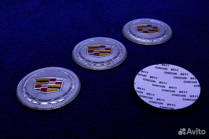 Комплект 3D наклеек диска Cadillac 56 60 65 м