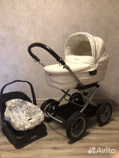 Коляска люлька peg perego с автокреслом