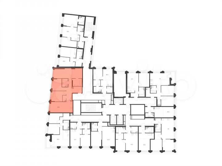 3-к. квартира, 88,8 м², 3/26 эт.