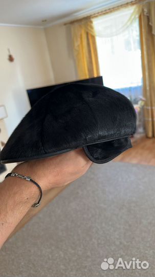 Меховая мужская кепка нерпа