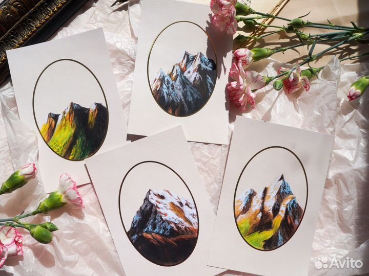 Авторские открытки с горами