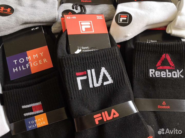 Носки Nike Adidas Puma Reebok Tommy Fila