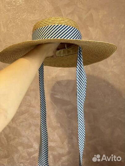 Соломенная шляпа женская