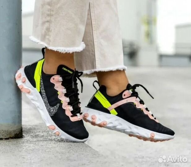 Nike React Element 55 Black Pink