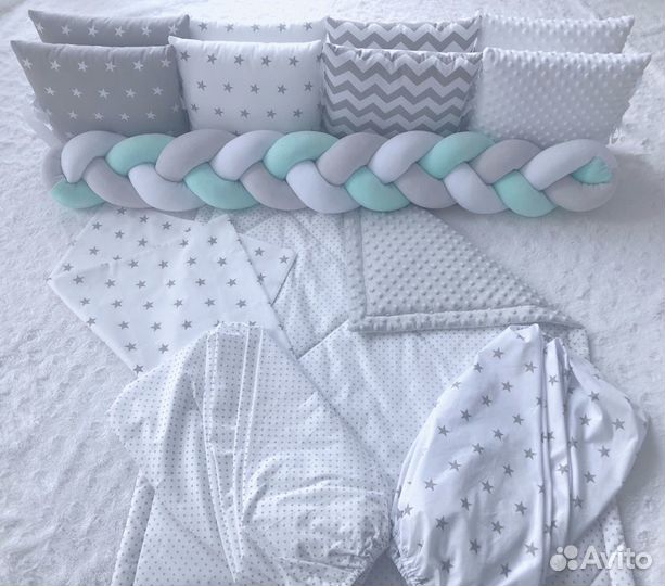 Бортики (комплекты) в кроватку