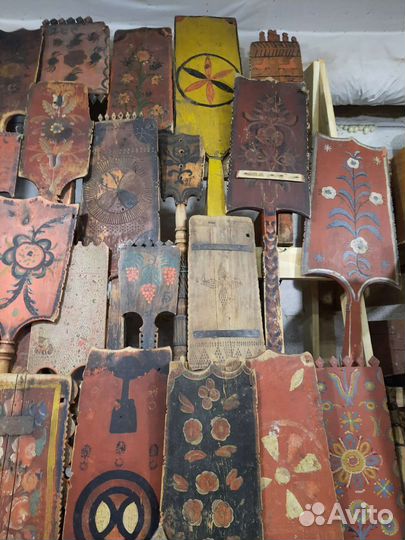 Прялки Резные и Расписные 19 век
