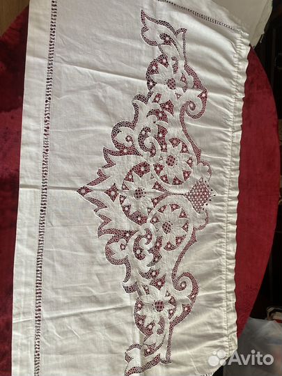 Вышивка ришелье старинная лен