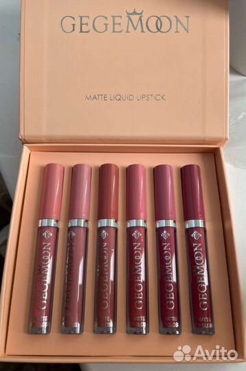 Набор матовых помад для губ 6 шт