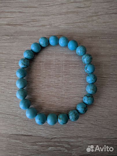 Бирюза, браслет из натуральной бирюзы, Индия