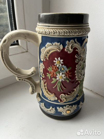 Кружка пивная. Керамика. Новая