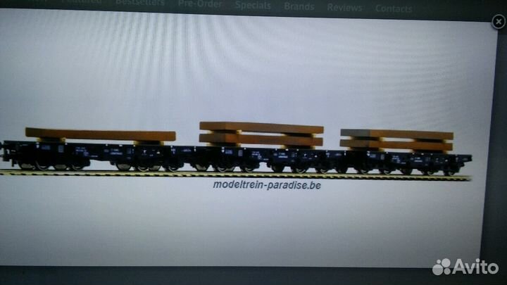 Набор грузовых платформ. HO.Roco