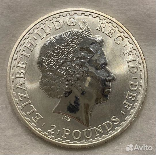 2 фунта 1998 года серебро