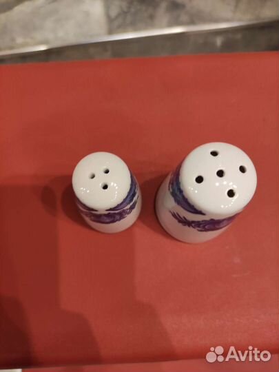 Солонка и перечница Kahla Синие птицы гдр