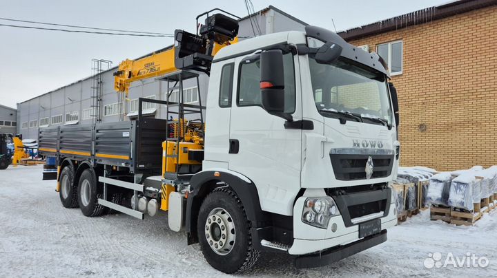 Бортовой грузовик Howo T5G с КМУ Soosan, 2025