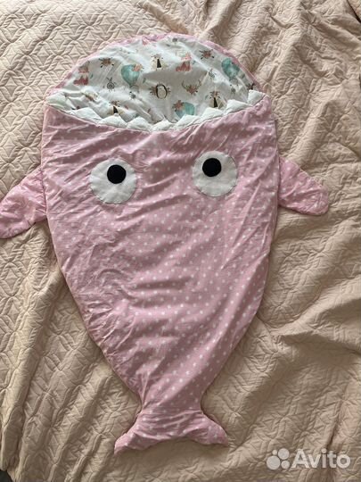 Спальный мешок детский акула