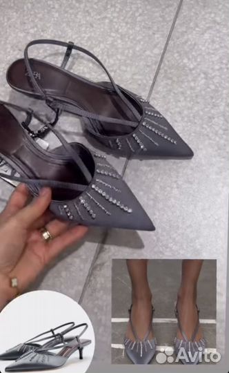 Туфли мюли Zara новая коллекция