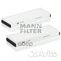 Фильтр салона audi A6 05-11 (2шт) CU3023-2 mann