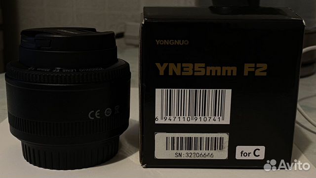 Объектив yongnuo 35mm F2 canon объявление продам